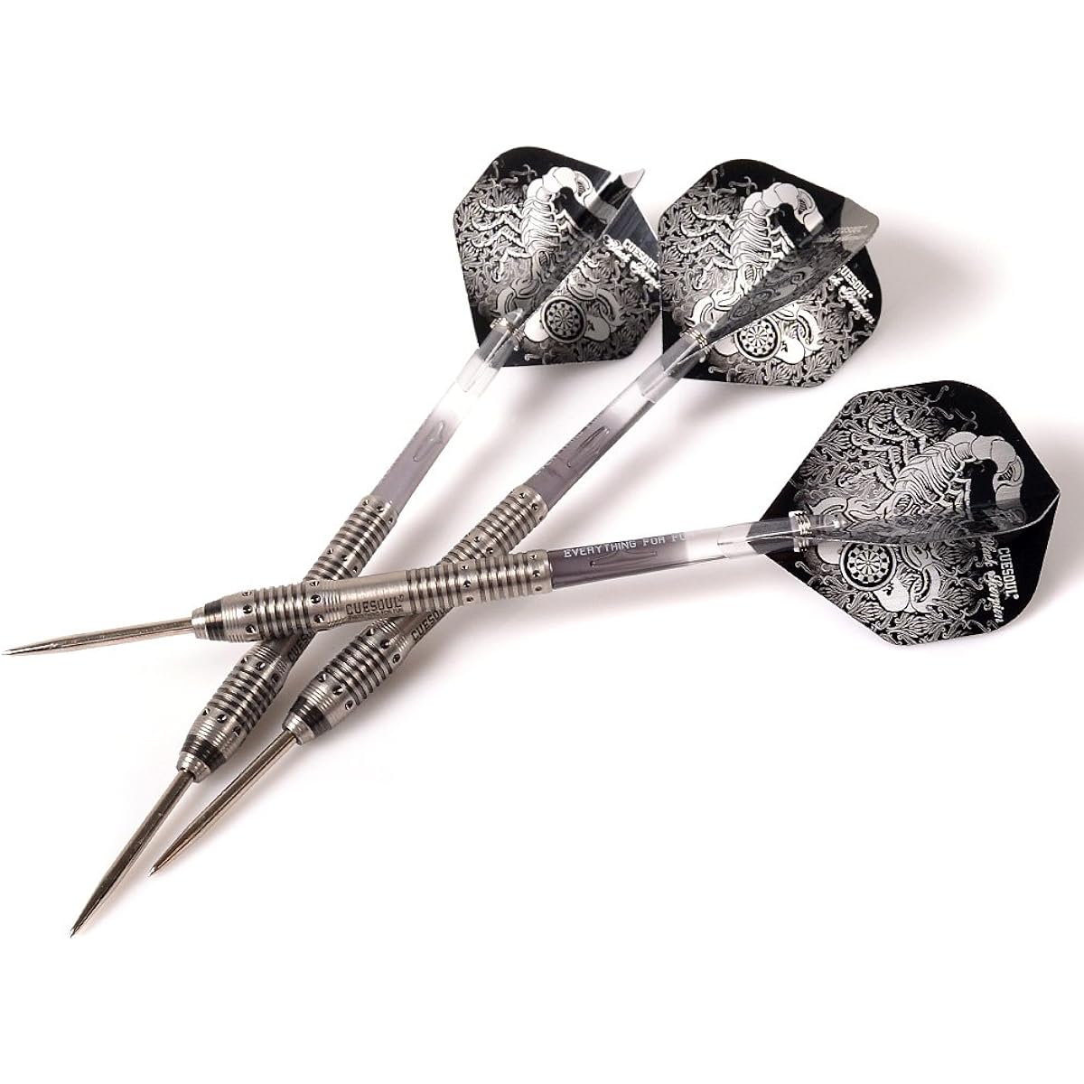 BLACK SCORPION CUESOUL 22g barrel 90% tungsten blue titanium coating finish deluxe steel tip dart set (CSBS-C4306)