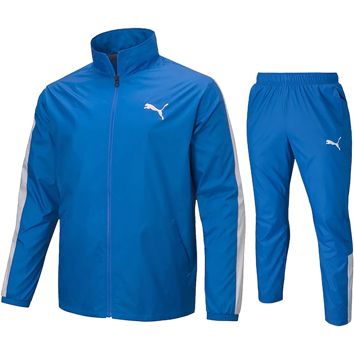 PUMA Windbreaker Men's Top and Bottom PUMA Windproof Water Repellent Warm Fall/Winter S Size 846085 BLU