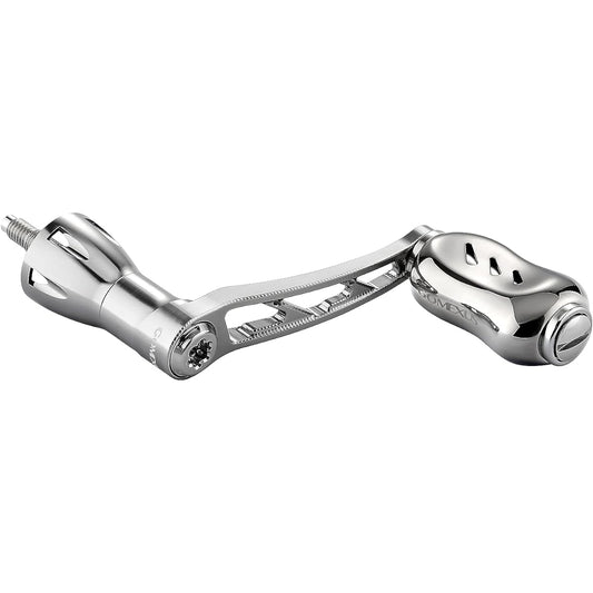 Gomexus Handle Single Handle 50mm Titanium Knob for 22mm Reel Aluminum Compatible with Shimano Daiwa Spinning Reel (Shimano Compatible -50mm, All Silver)