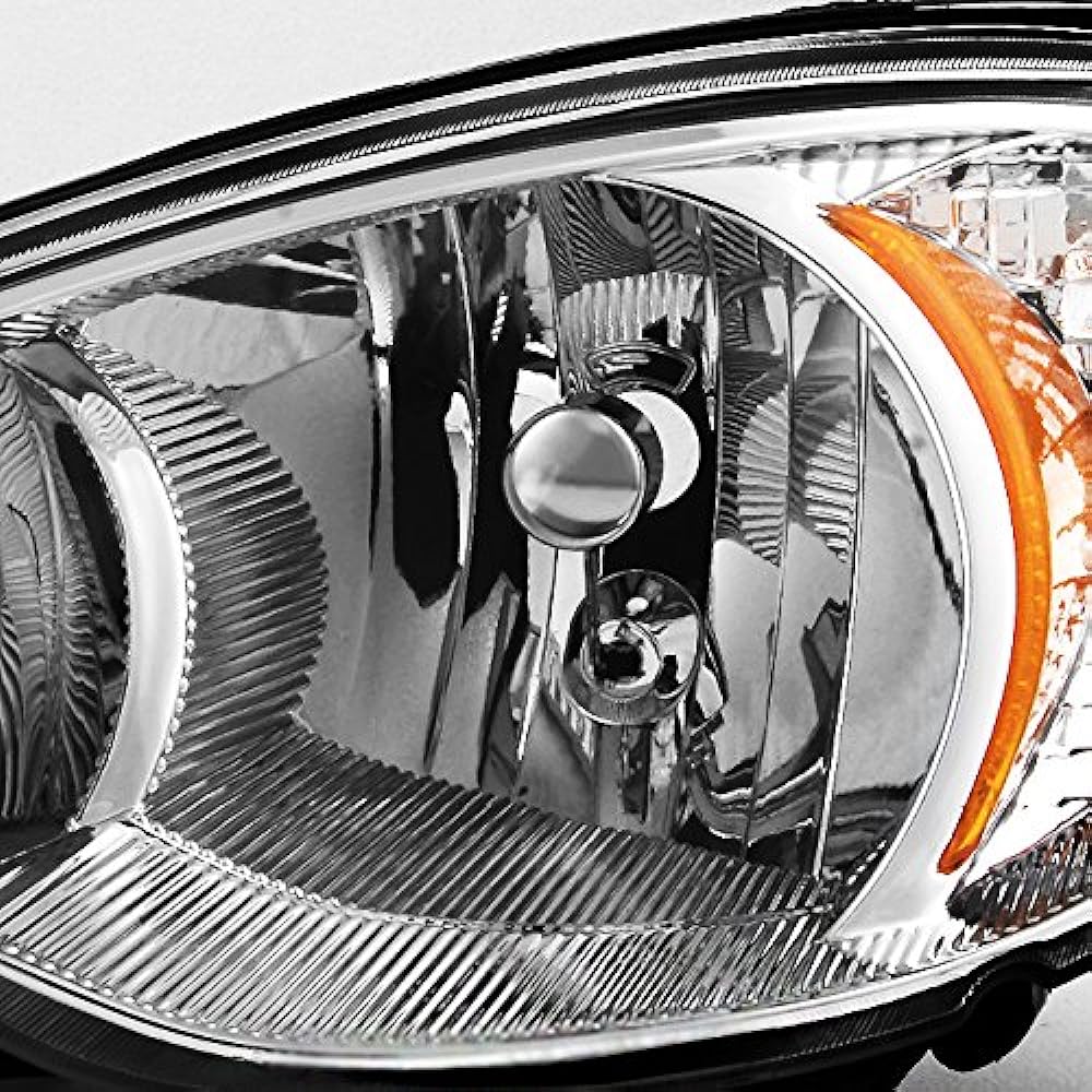 Chrysler PT cruiser OE replacement chrome bezel headlight driver/passenger seat headlamp pair