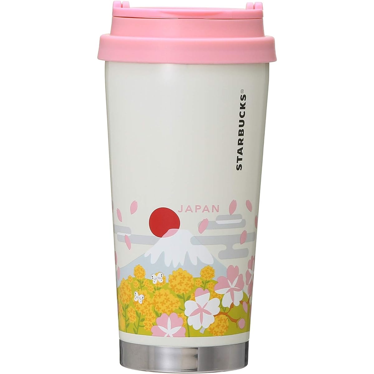 STARBUCKS Starbucks Stainless Steel You Are Here Collection Stainless Steel Tumbler JAPAN Spring 473ml Japan Limited Local Cup Japanese Japanese Style Sakura Nanohana Mt. Fuji Carp Streamer Daruma Sushi Pottery Coffee