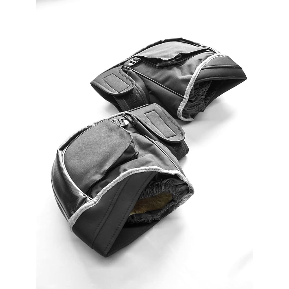Osaka Textile Materials (Oss) INFIMO (Osaka Textile Materials) Thermo Warmer Handle Cover Back Boa Type Compatible with Large Vehicles Warm Black IMA94501