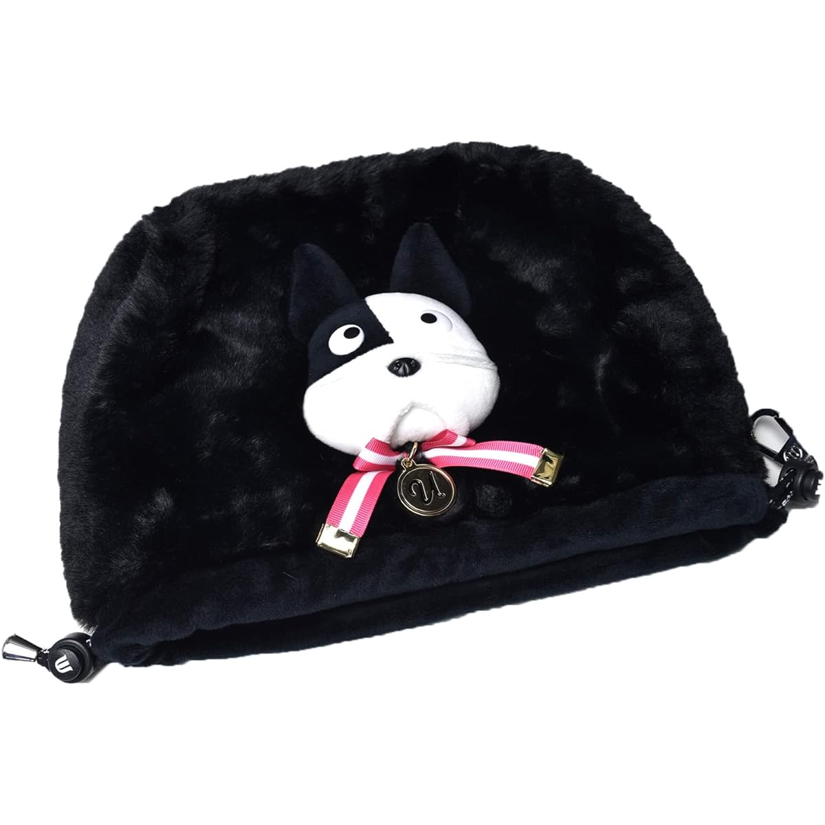 MU SPORTS Fluffy Boa Iron Cover 703H6540 Black