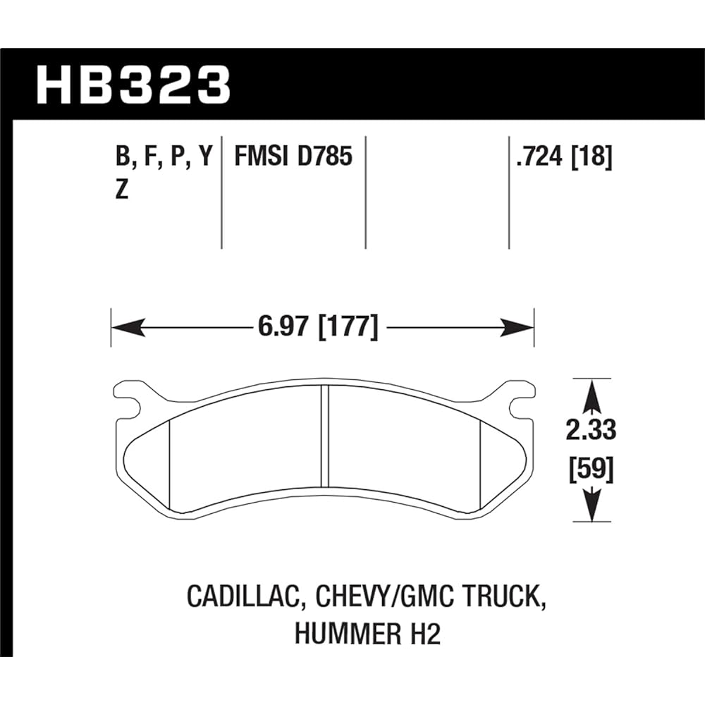 Hawk Performance HB323P.724 Super Duty Brake Pad