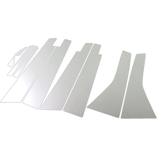 BRIGHTZ Stream RN6 RN7 RN8 RN9 Super Mirror Stainless Plated Pillar Panel Standard Visor Useful 10PC [PIL-SIL-218] 14822