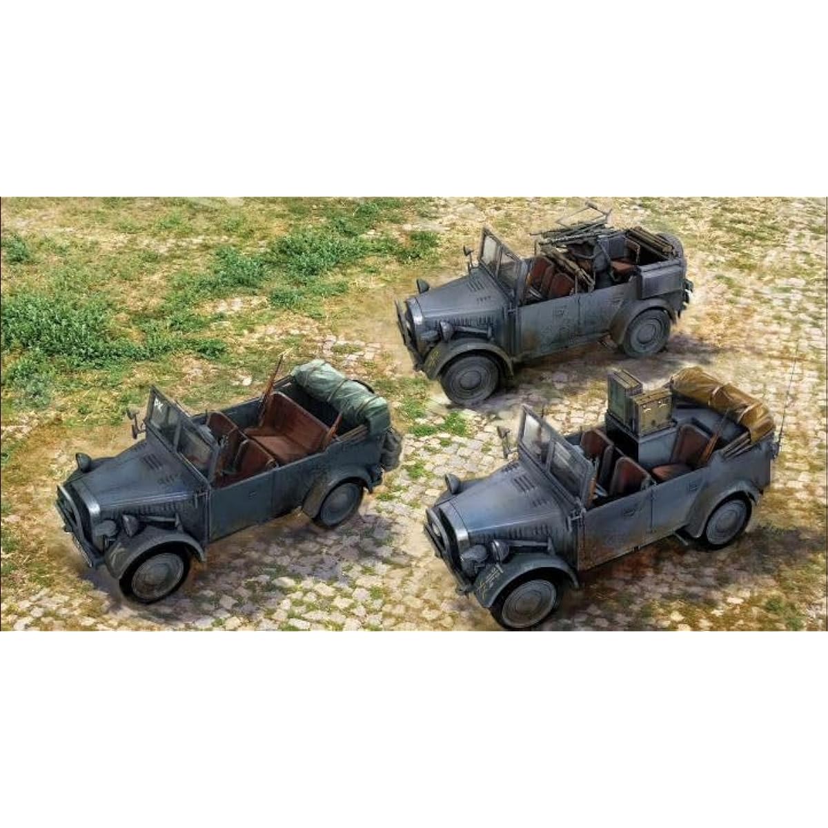 ICM 1/35 German Wehrmacht le gl.Pkw Kfz.1 light four-wheel drive vehicle set plastic model DS3513