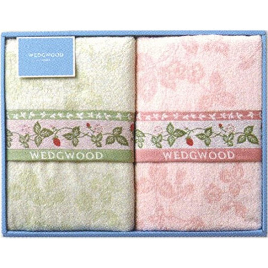 Wedgwood Towel Blanket 2 Pieces Wild Strawberry Collection WW8612