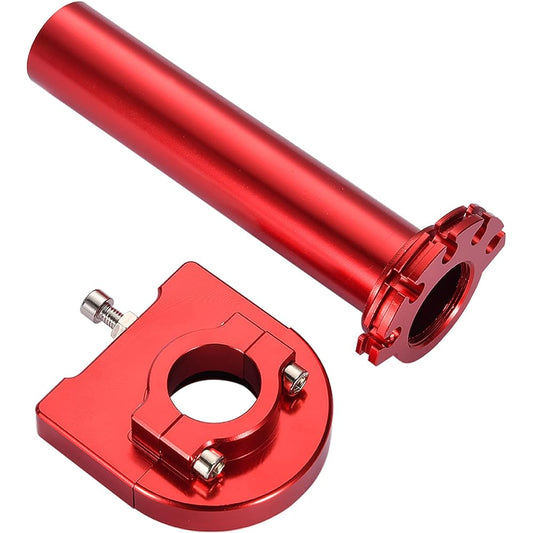 Goofit Aluminum Performance Hand Grip Throttle Tube Twist Clamp Lever for 50cc 70cc 90cc 110cc 125cc Honda Sport Motocross Dirt Bike Scooter Red E033-302