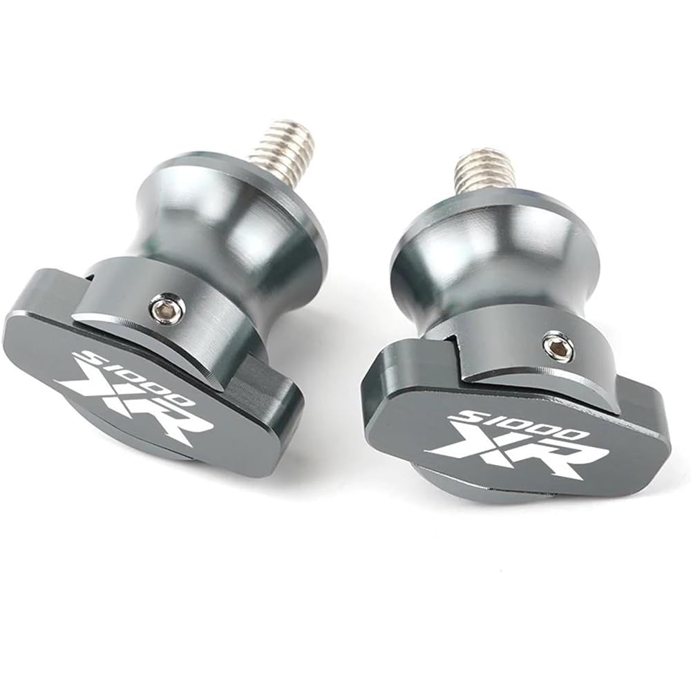 Bike Stand Swing Arm Slider 8mm Motorcycle Accessories Swing Arm Spool Slider Stand Screw For S1000XR S1000RR S1000R HP4 2014 2015 2016 2017 2018 2019 (Color: Titanium)