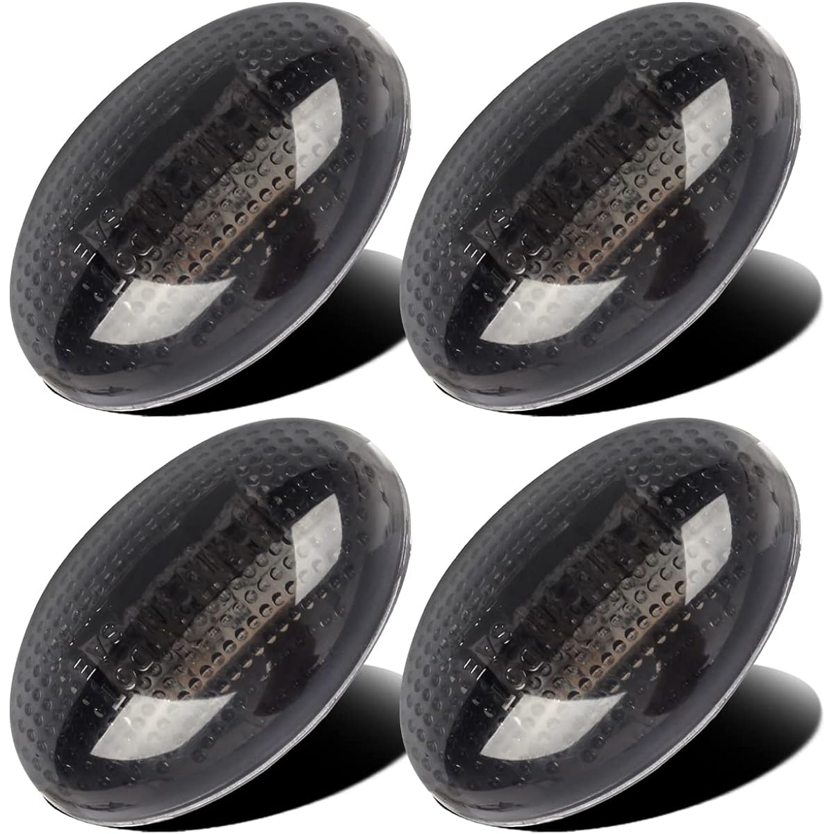 PARTSAM replacement Ford F350 F350 F550 1999-2010 LED side fender marker Light Smoke Full Kit dual bed Fender Mount Light Clearance Ford Super Duty After Market Frontoria Compatible
