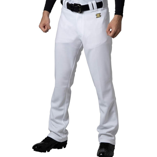 ZETT Baseball Uniform Mechapan Straight Pants White (1100) O7 BU1282STP