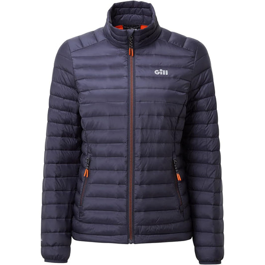 Gill Women's Hydrophobe Down Jacket (Women's Hydrophobe Down Jkt) Navy Orange 10 1065W