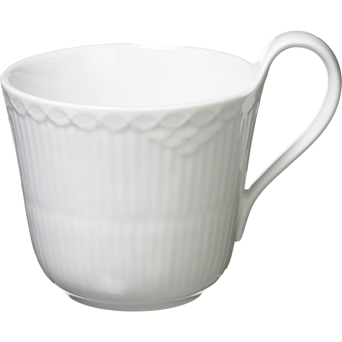 [Regular Imported Product] Royal Copenhagen White Fluted Half Lace High Handle Mug 330ml Wedding Gift 1026446