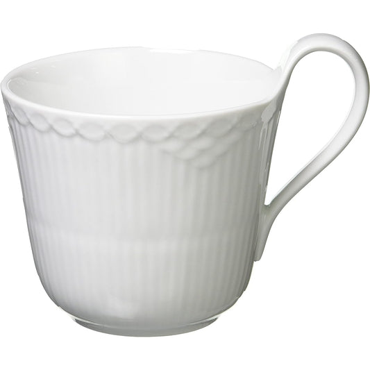 [Regular Imported Product] Royal Copenhagen White Fluted Half Lace High Handle Mug 330ml Wedding Gift 1026446