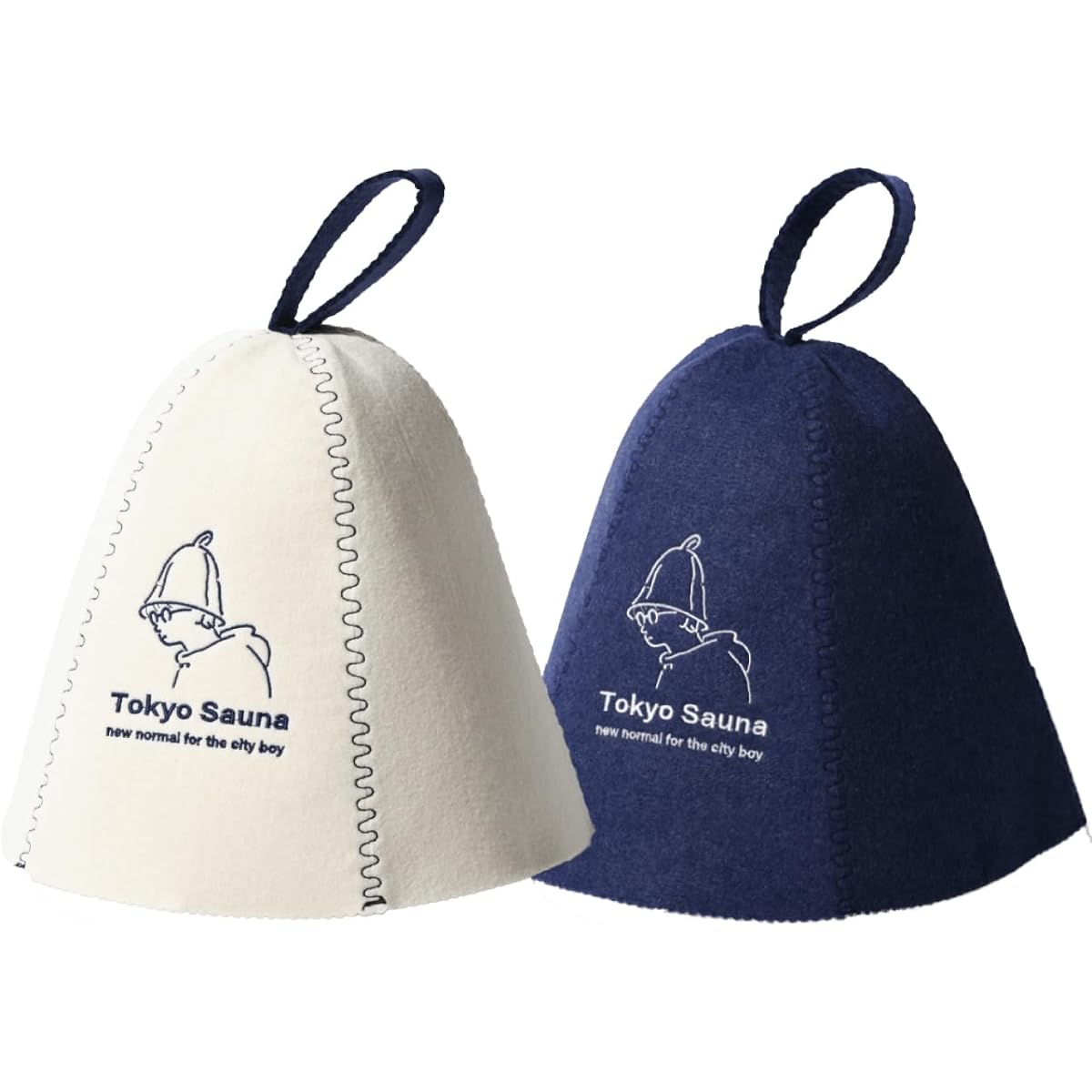 [tokyosauna] Sauna Hat Pair Set, Wool, Washable, Sauna Cap, Sauna Hat, Sauna Hat, Men's, Women's, Sauna Goods, Wool