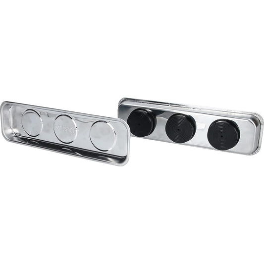 KS Tools Stainless Steel Magnetic Tray Shell Set 65 x 226mm 2 pieces BT691155