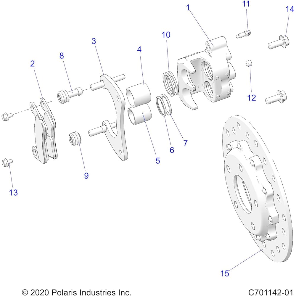POLARIS Brake Pad A Sembris 1.375 Parts 2208161