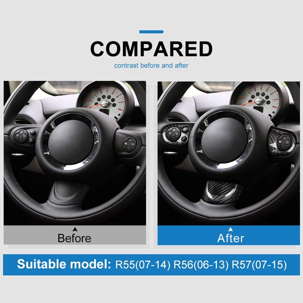 AirSpeed Carbon Fiber Car Handle Button Sticker Mini Cooper R55 Club Man R56 R57 Accessories