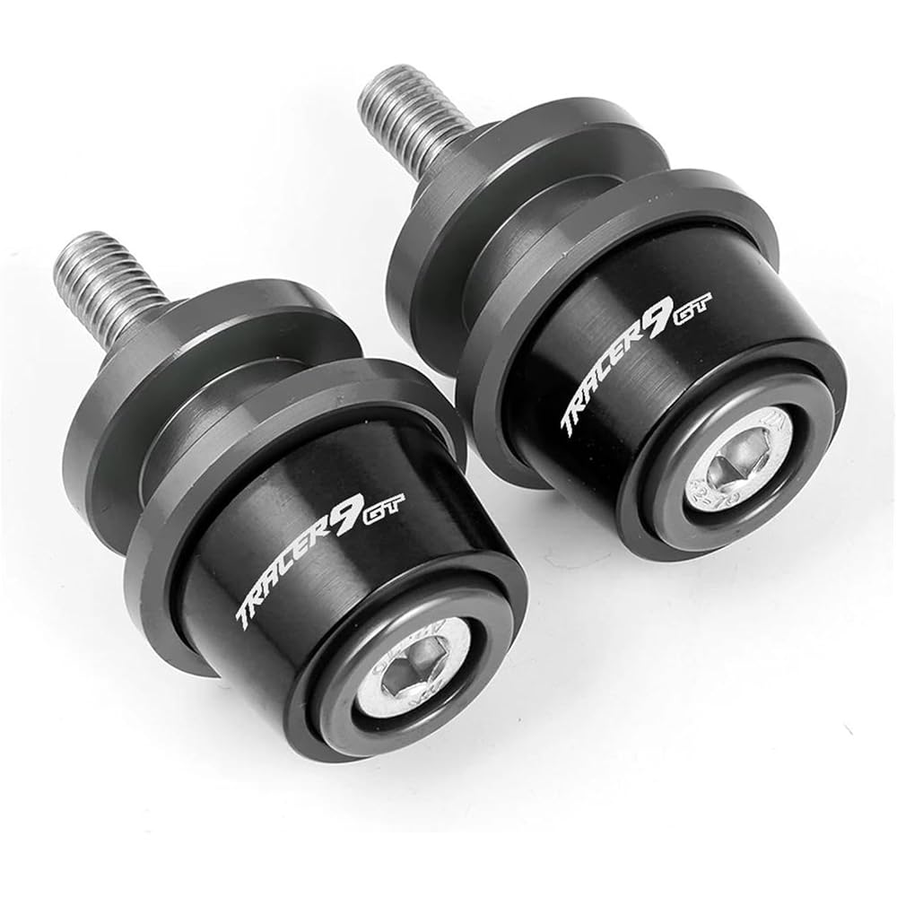 Bike Stand Swing Arm Slider 6mm Motorcycle Accessories Aluminum Stand Screw Swing Arm Spool Slider For Tracer9 TRACER 9 GT 2021 Tracer 9gt Tracer9gt (Color: Titanium)