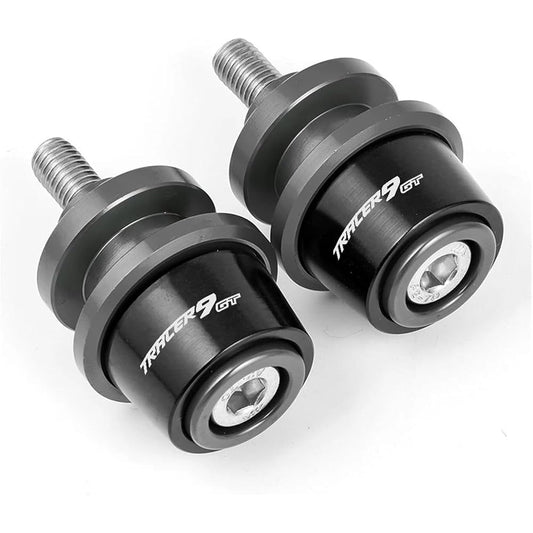 Bike Stand Swing Arm Slider 6mm Motorcycle Accessories Aluminum Stand Screw Swing Arm Spool Slider For Tracer9 TRACER 9 GT 2021 Tracer 9gt Tracer9gt (Color: Titanium)