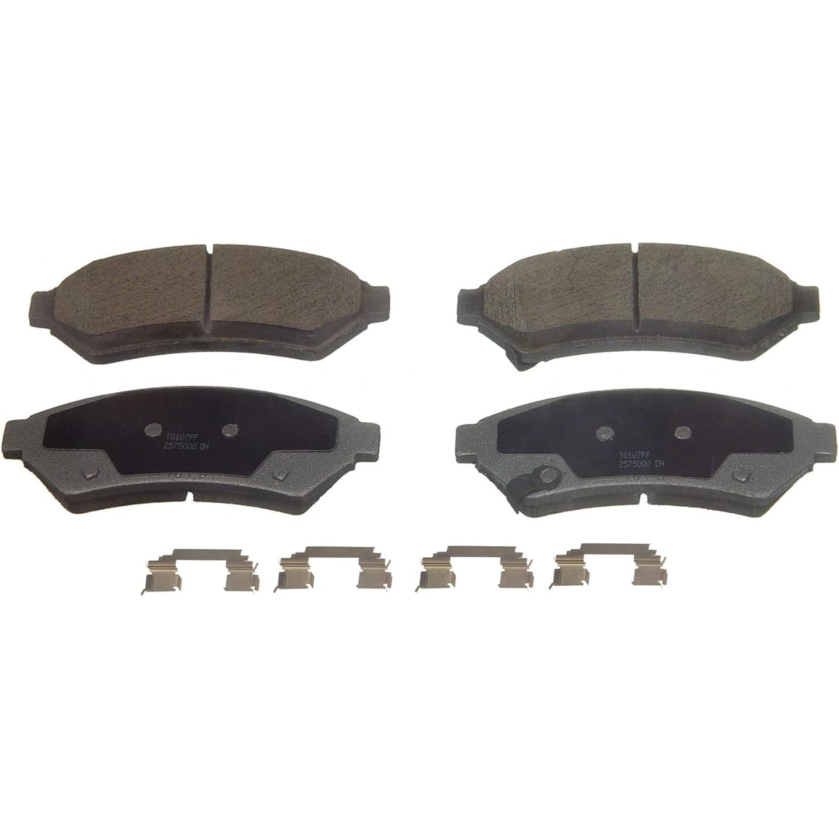 WAGNER QC1075 Ceramic Disc Pad Set Mounting Bracket Front