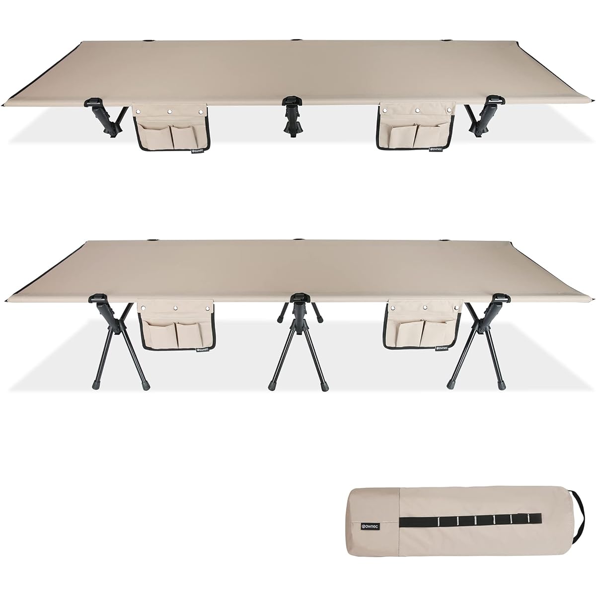 awnec Cot Camp 2WAY [Japanese Brand] Outdoor Bed Load Capacity 150kg Lightweight Wide Water Repellent
