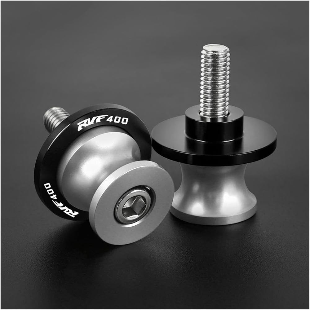 Motorcycle Swingarm Spool Slider FOR RVF400 RVF 400 1994 1995 1996 1997 Motorcycle Accessories CNC Aluminum Swingarm Spool Slider Rear Stand Screw (Color: G 8MM)