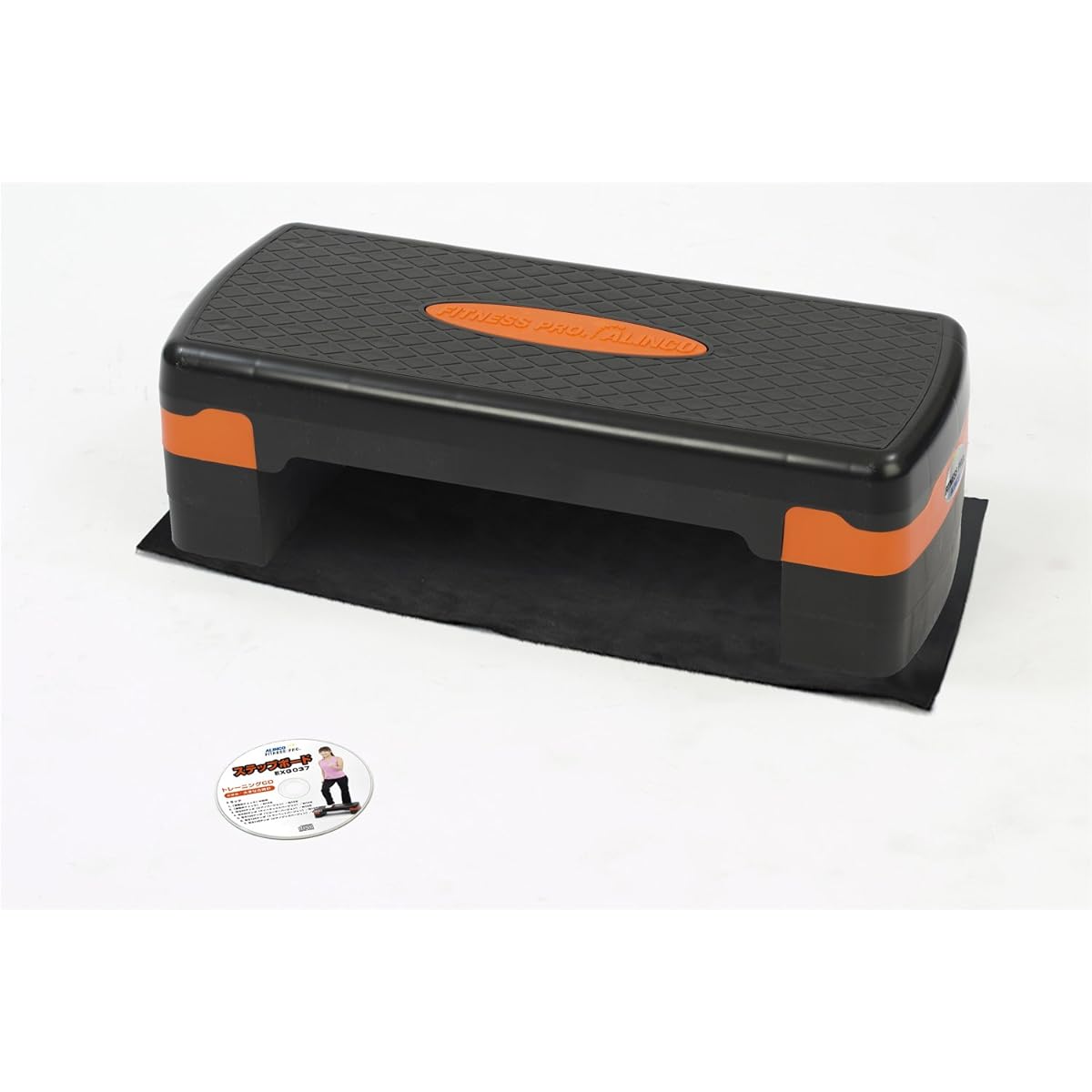 ALINCO Step Board Stepping Platform Exercise 3 Height Adjustments [Training CD with Protective Mat] EXG037