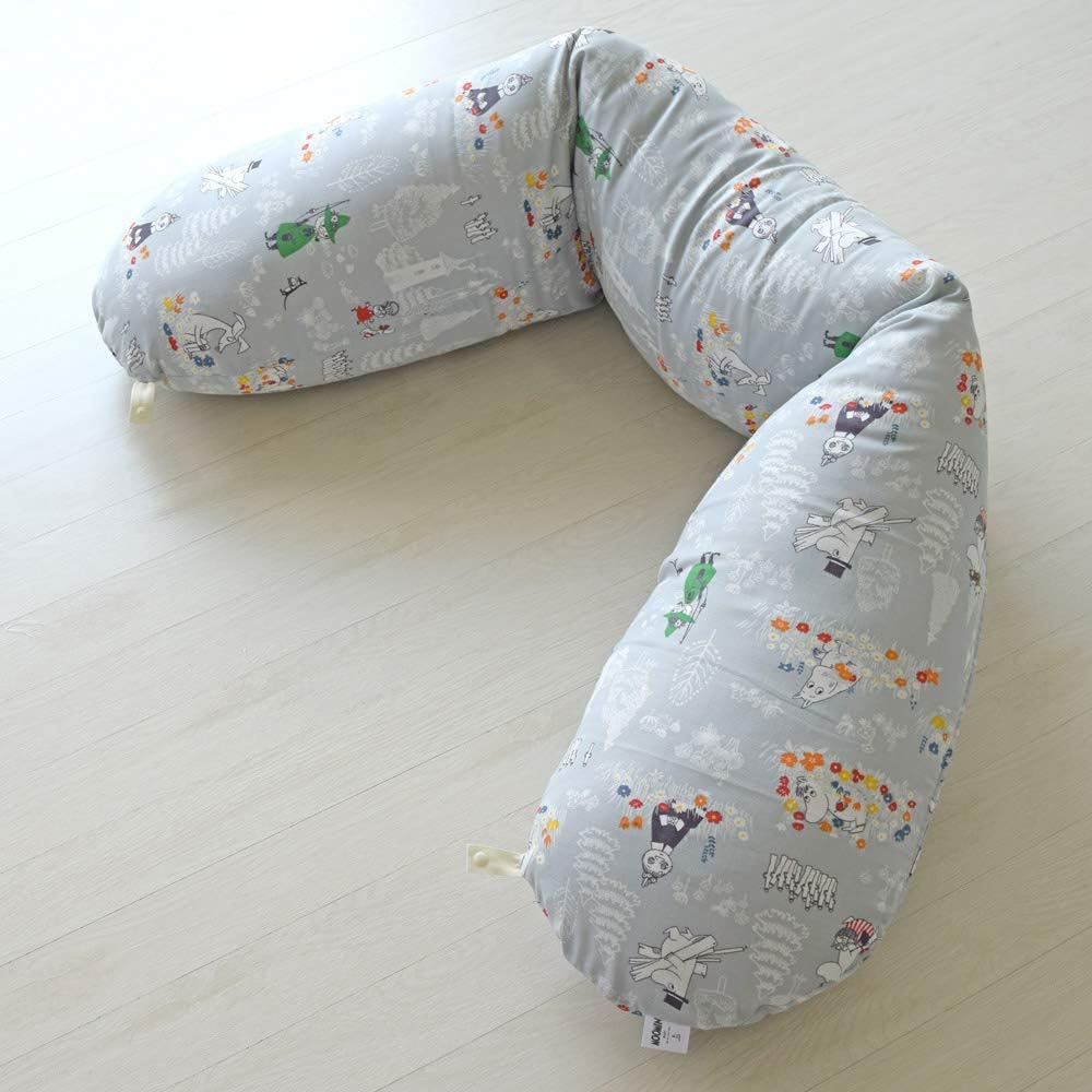 baby.e-sleep 3WAY multi cushion Moomin Misty Gray 0 months~