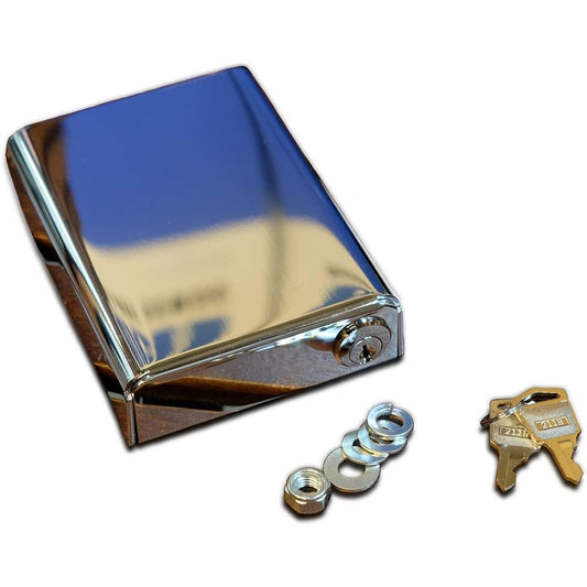 Terada Motors [ETC lock case] Aluminum hard case for storing ETC on-board equipment (chrome plated finish) EC11-NC [Center length bolt] For storing ETC on-board equipment made by Japan Radio JRM-21 Compatible with ETC2.0