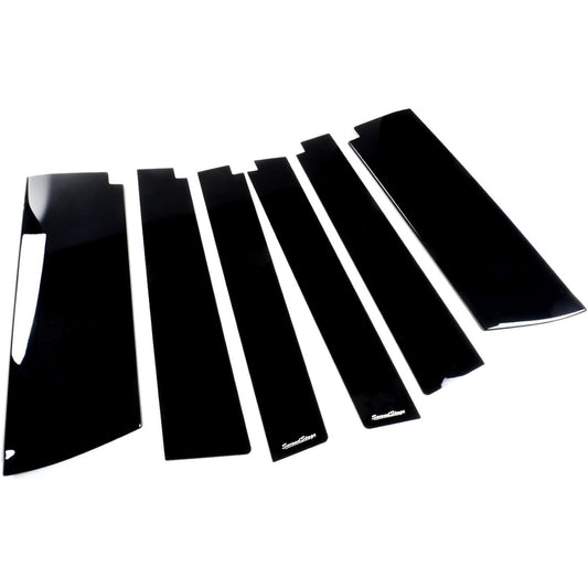 SecondStage T362BLK For Toyota Tank Rumi Pillar Garnish, For Cars With Visor Piano Black