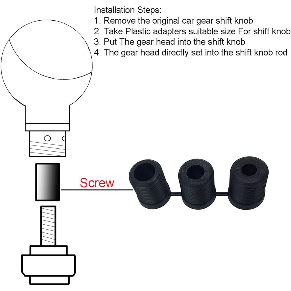 ABFER Metal Nobu Shifter Cargear Stick Handle Aluminum Shift Knob Most Automatic Manual Transition Mission Fit Blue