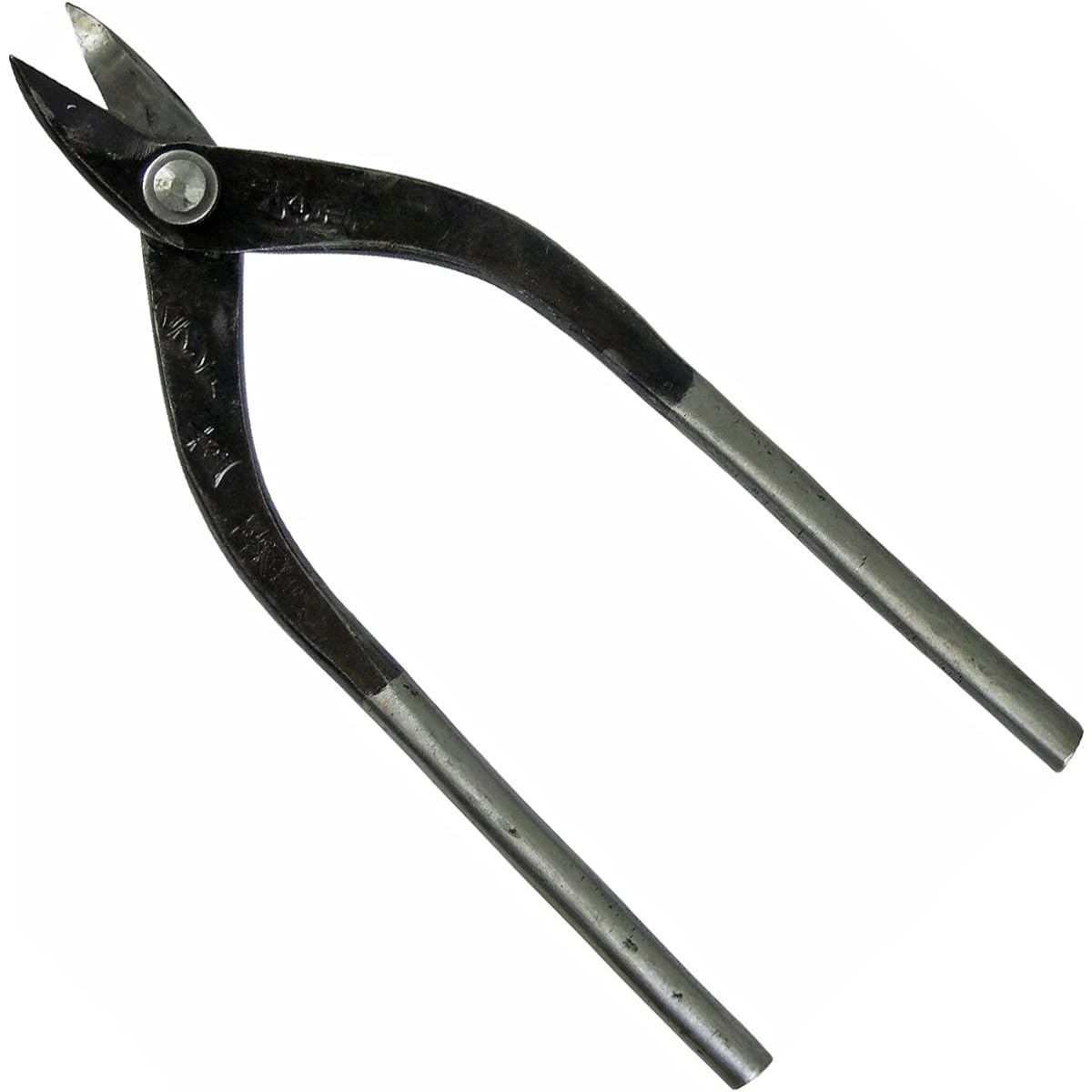 Chikayo Blacksmith Techniques Morimitsu Shige Sheet metal scissors for stainless steel Egri blade 180mm