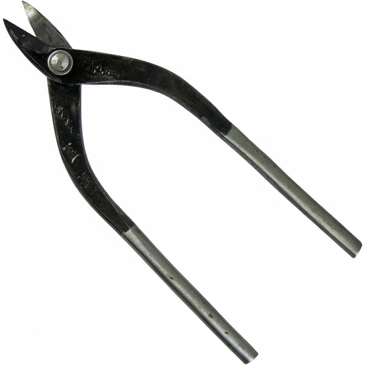 Chikayo Blacksmith Techniques Morimitsu Shige Sheet metal scissors for stainless steel Egri blade 180mm