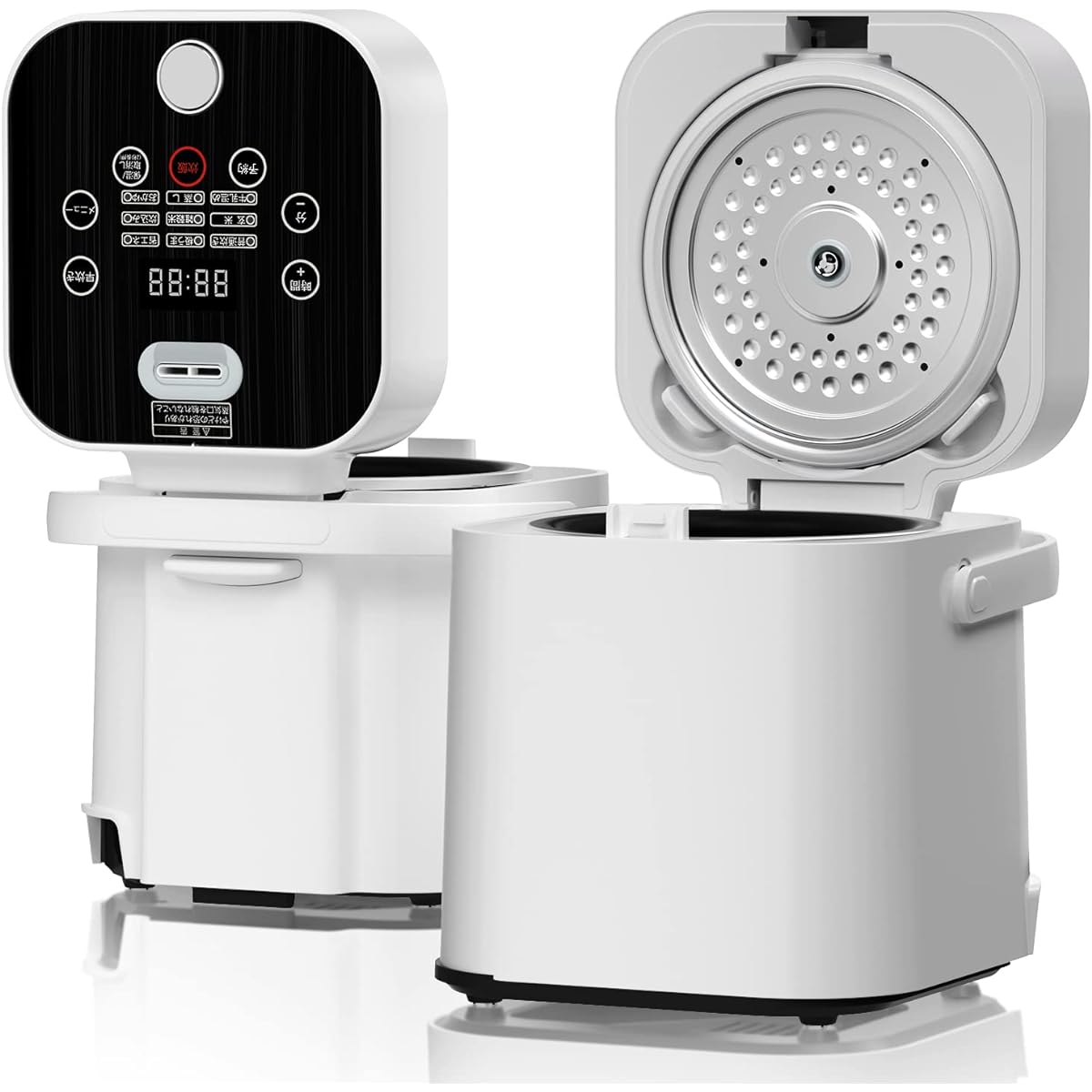 Rice Cooker for Living Alone, 2 Cups, Suihanki, Touch Panel, Handle, Quick Cooking/Cooking, Menu Included, Microcomputer Type Rice Cooker, Compact VAXOMAX (Microcomputer Type, Normal)