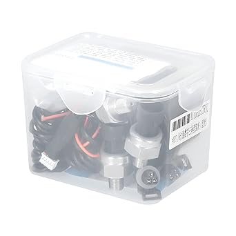 SHKALACAR Air Suspension Pressure Meter Triple Digital Displayed Vehicle Pressure Gauge 0-220PSI 1/8NPT Sensor with 3 pieces