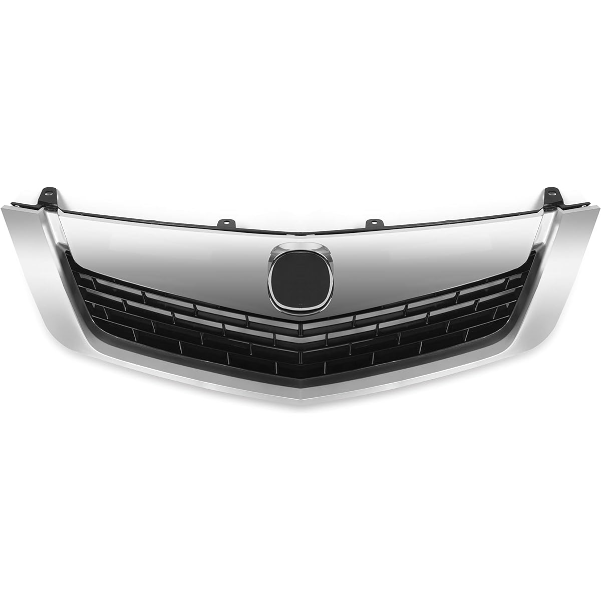 HECASA Front Grill 2009 2010 ACURA TSX Silver Plastic with Grill Molding Trim