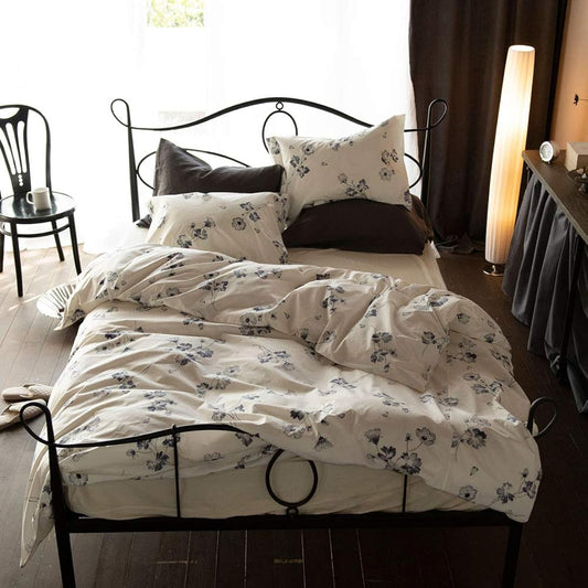 Fab the Home Duvet Cover Charcoal 150 x 210cm Botanica FH121179-180
