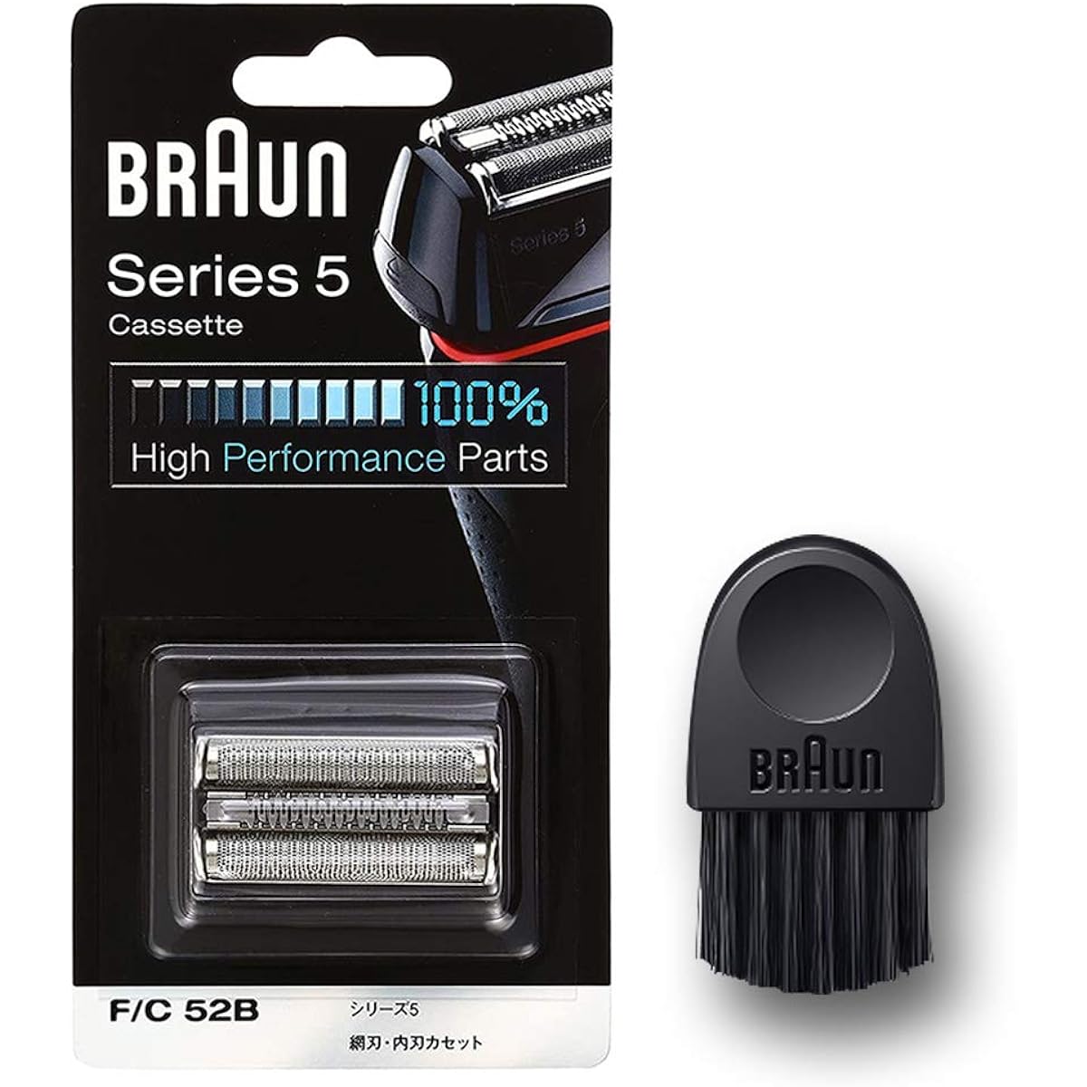 [Released in 2020/Genuine Product] Braun Shaver Replacement Blade Series 5 F/C52B-b Reciprocating Rechargeable Black with Brush