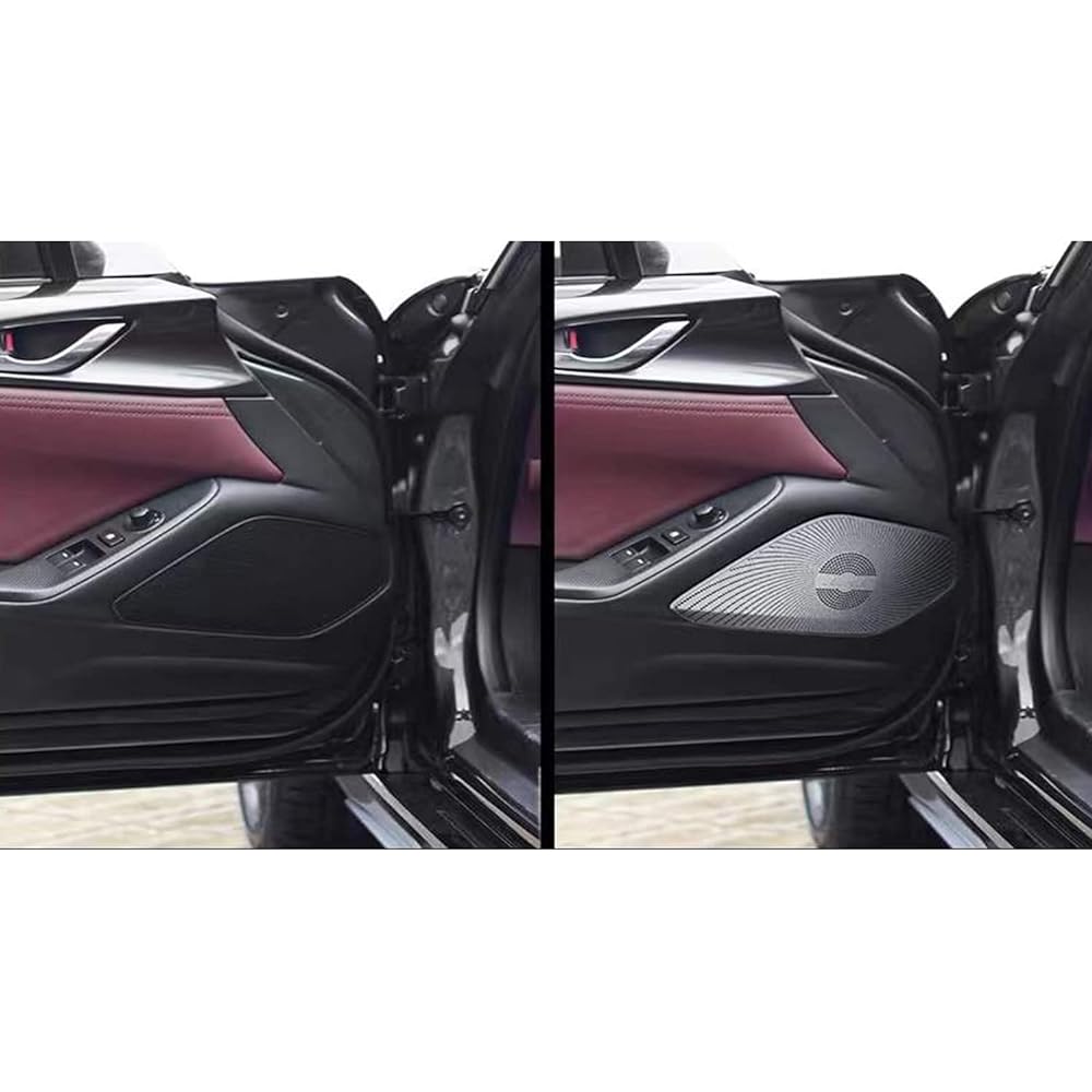 Suitable for Mazda Roadster Roadster FR ND Series (Mazda MX-5) 2016-2023 Aluminum Alloy Car Interior Door Side Speaker Horn Trim Cover Car Accessories