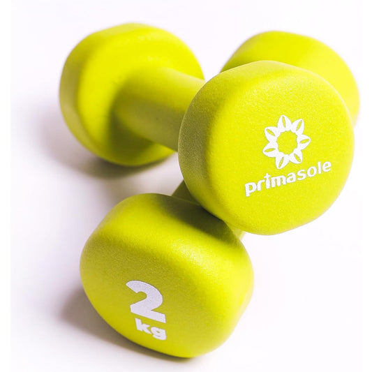 Primasole Color Dumbbell Set of 2 1kg 2kg 3kg Coating Training Fitness