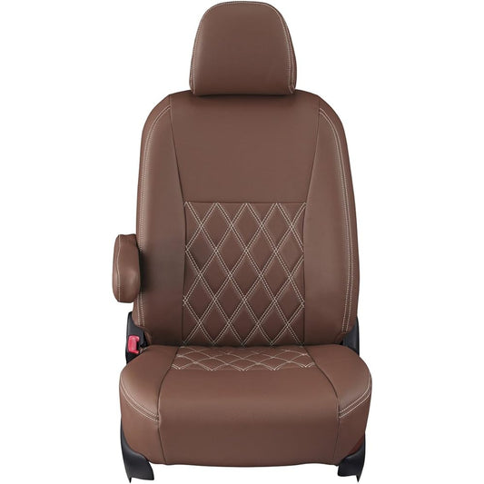 Clazzio Seat Cover Every Wagon/Scrum Wagon D#17 Series Clazzio Diamond Brown x Ivory Stitch ES-6033 [16ESA6033N]