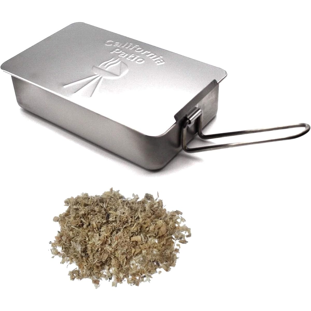 Smoker Handy stainless steel smoker Starter wood chips 300gm & Japanese version recipe included Cooking utensils Smoke camping gear Belamping Garden BBQ