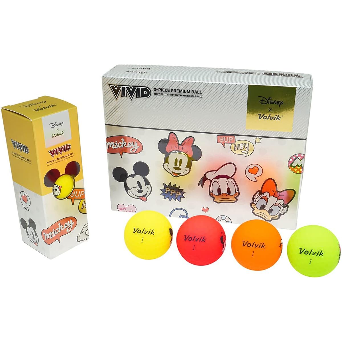 Volvik Golf Balls DISNEY MICKEY AND FRIENDS 1 Dozen 12 Balls MULTI FF