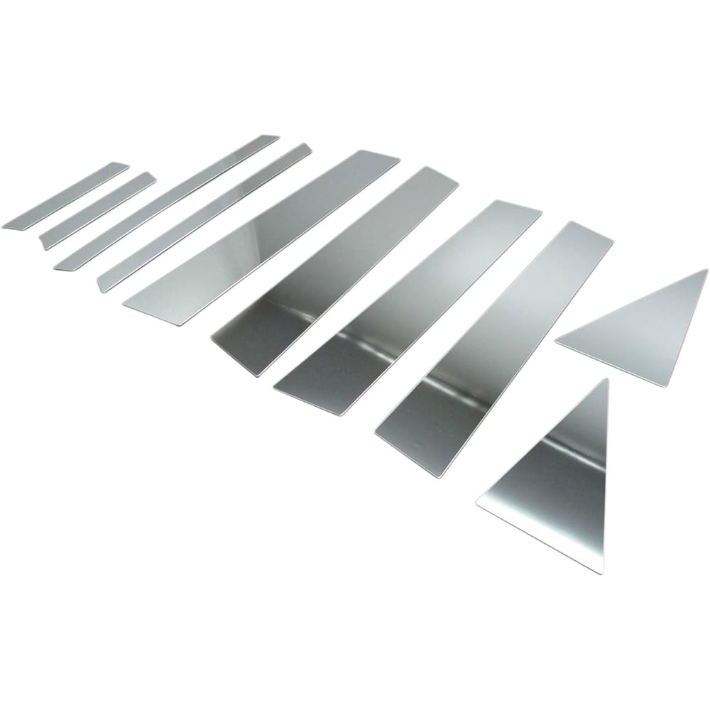 BRIGHTZ Prius α ZVW40W ZVW41W Super Mirror Stainless Steel Black Plated Pillar Panel Useful 10PC [PIL-BLA-306] Prius α Alpha Alpha Alpha Alpha 6507