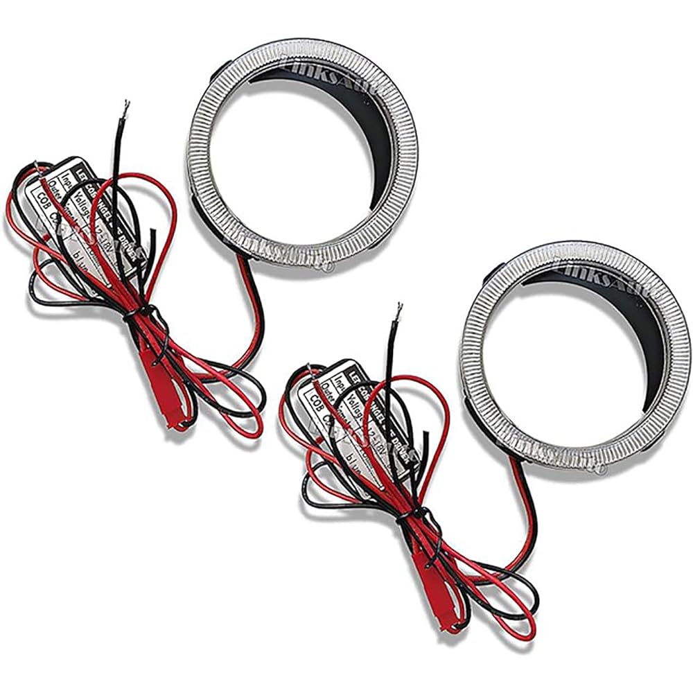 Links Auto LED Squid Ring Luminous Color White Approx. 70mm Diameter 2 Lights LinksAuto