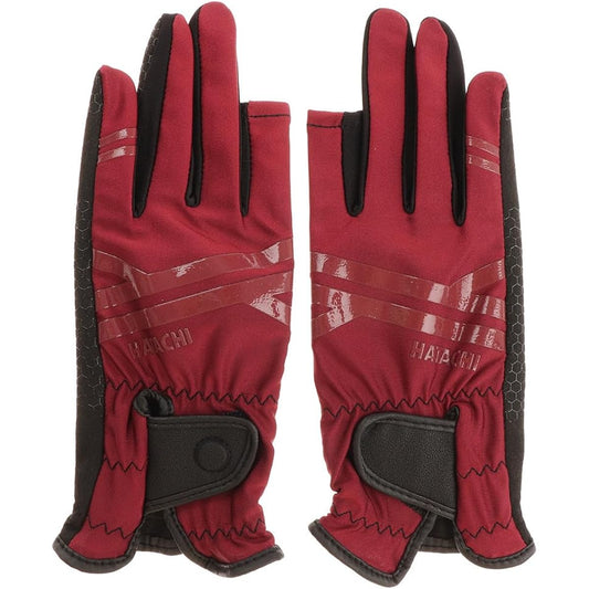 HATACHI Ground Golf Ultra Stretch Gloves Wine