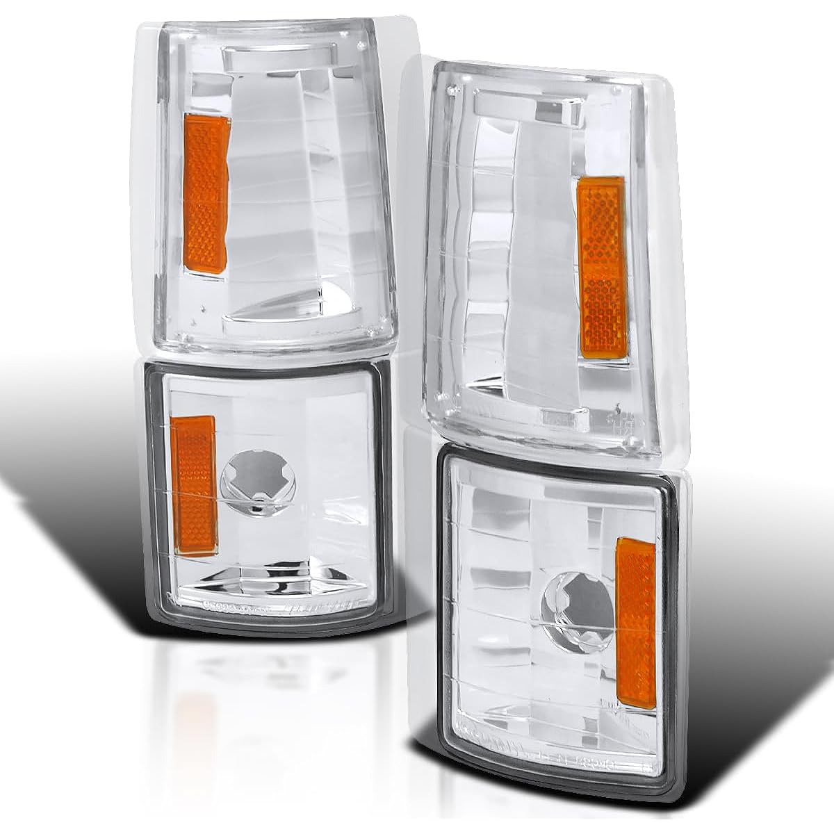 SPEC-D TUNING 2LC-G2G4-V2-TM GMC Sierra/Suburban/Yukon/C10 Corner Light Chrome