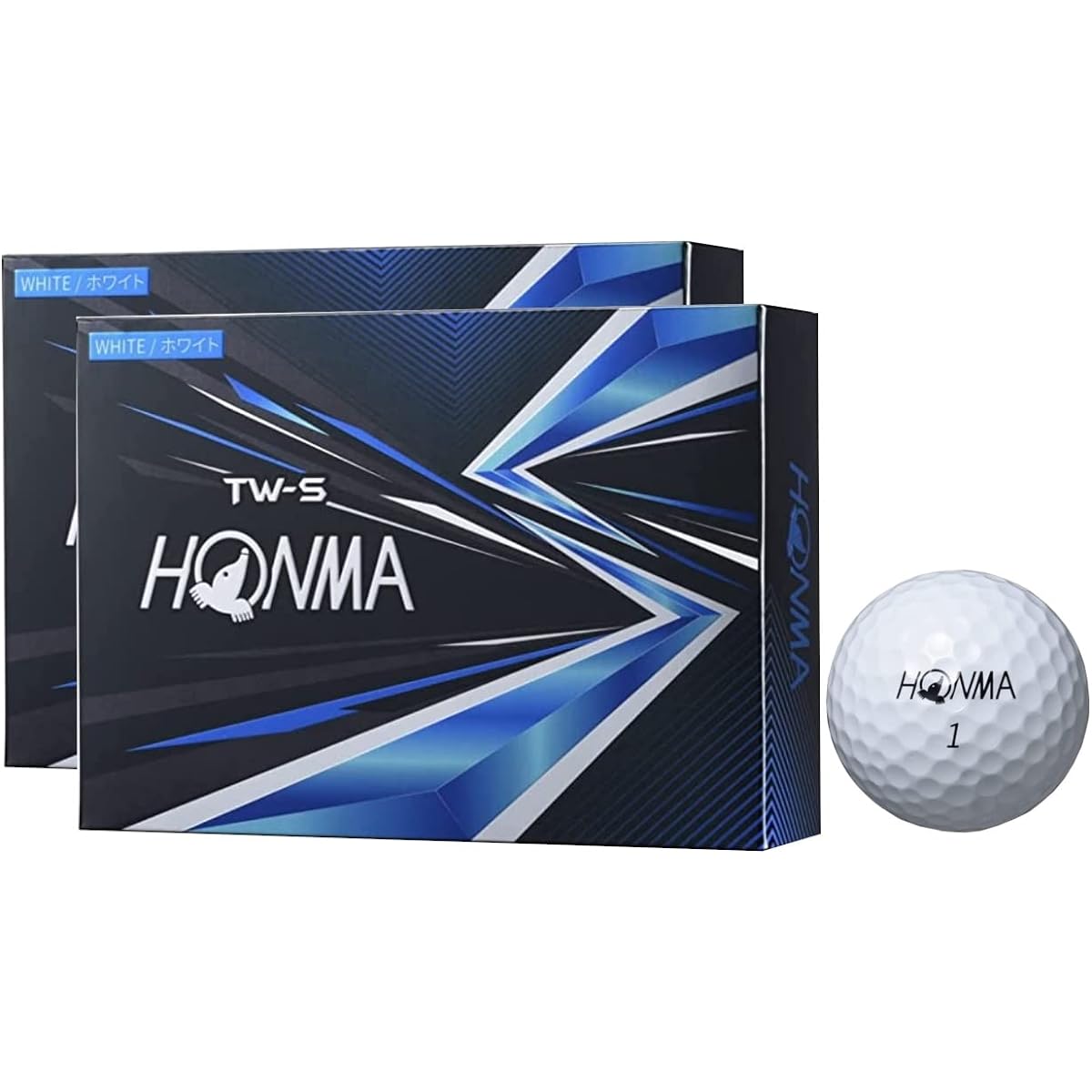 [Set of 2 dozen 24 pieces] Honma Golf Golf Balls 2021 Model TW-S White (2)
