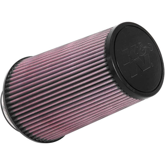 K & N Universal Clamp-on Air Filter: High performance, premium, washing, replacement filter: Flange diameter: 3.5 inches, 9 inches, flange length: 1.75 inches, shape: Round tapered, RU-3690